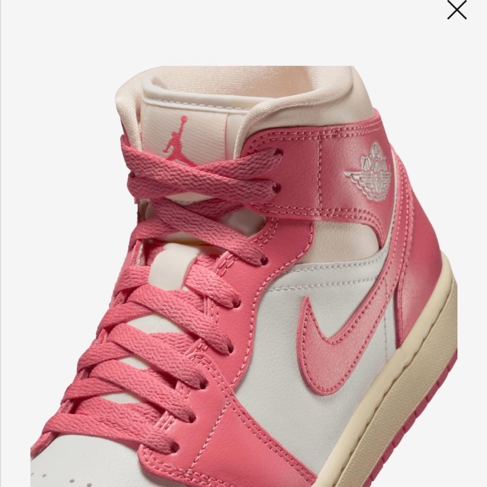 *SOLD* Nike Pink and White Athletic Shoes High-Top